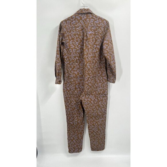 Rachel Antonoff Brown Leopard Print Jumpsuit - Picture 6 of 8